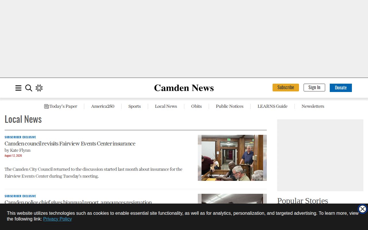 Camden News Ouachita County crime news landing
